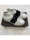 Black Enamel Hidden Low Top Sneakers White - VALENTINO - BALAAN.