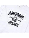 Logo Print Sweatshirt White - AMI - BALAAN 7