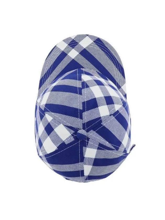 Tartan Check Ball Cap Blue - BURBERRY - BALAAN 5