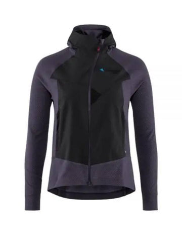 Women's Hugin Zip Up Hoodie Raven Purple Stone - KLATTERMUSEN - BALAAN 1