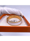 Clic H Bracelet Rose Gold Blanc - HERMES - BALAAN 8