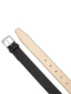 Screw Buckle Leather Belt Black - MAISON MARGIELA - BALAAN 4