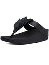 Pinot Leaf Toepost All Black Leather Women's - FITFLOP - BALAAN 1