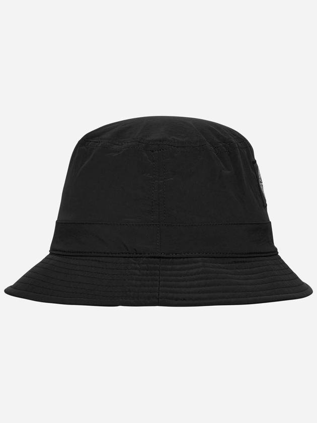 Logo Patch Bucket Hat Black - STONE ISLAND - BALAAN 3