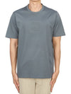 Metropolis Series Mercerized Jersey Logo Badge Short Sleeve T-Shirt Grey - CP COMPANY - BALAAN 2