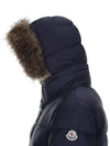 Men's Cluny Hooded Fur Short Padding Night Blue - MONCLER - BALAAN 8