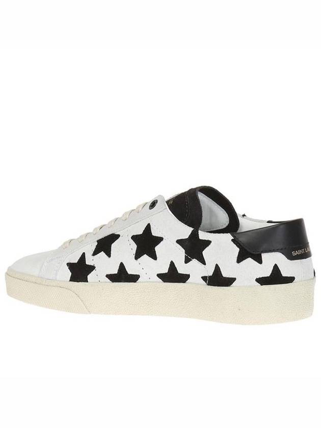 Star Black Tab Low Top Sneakers White - SAINT LAURENT - BALAAN 5