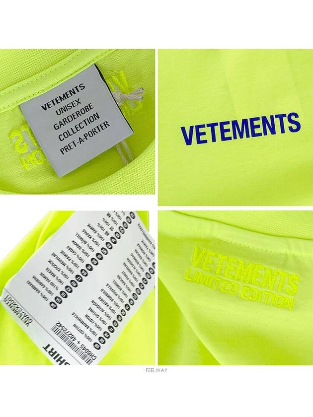 Label detail overfit short sleeve UE52TR120Y - VETEMENTS - BALAAN 3