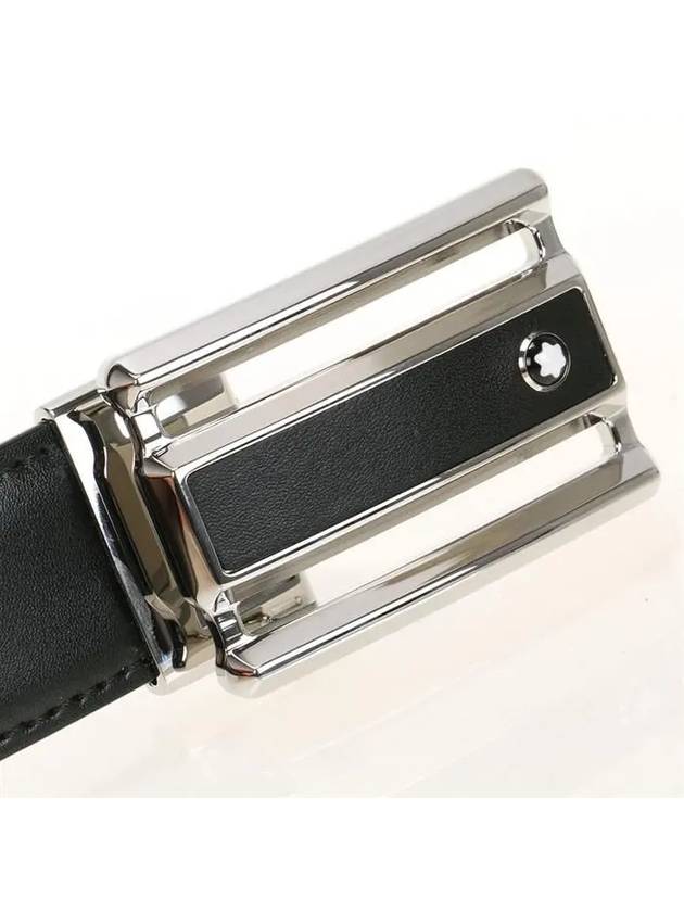 Reversible Leather Belt Black Brown - MONTBLANC - BALAAN 8