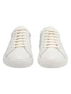 Men's Andy Leather Low Top Sneakers White - SAINT LAURENT - BALAAN 2