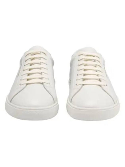 Men's Andy Leather Low Top Sneakers White - SAINT LAURENT - BALAAN 2