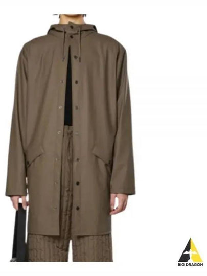 Hooded Long Raincoat Wood - RAINS - BALAAN 2