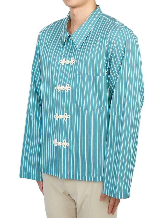 Men s Shirt MRS24SH017 WHITE BLUE - BODE - BALAAN 4