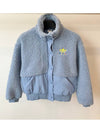 Fleece Jacket HY1374 Sky Blue WOMENS S M - ADIDAS - BALAAN 1