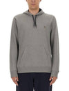 Zebra Patch Cotton Hoodie Grey - PAUL SMITH - BALAAN 4