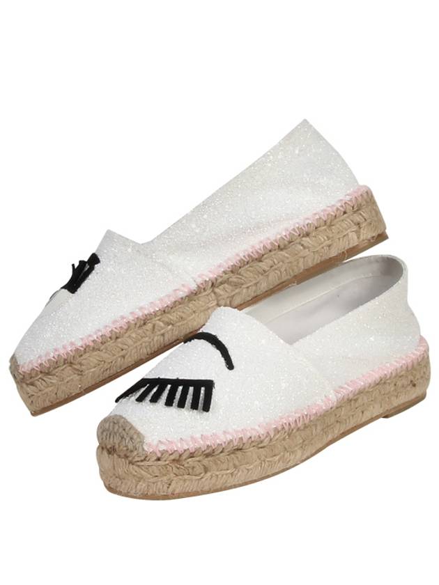 Wink Glitter Espadrille CF890 WHITE CFS005 - CHIARA FERRAGNI - BALAAN 1