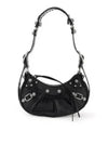 Le Cagole Crocodile Embossed Shoulder Bag Black - BALENCIAGA - BALAAN 2