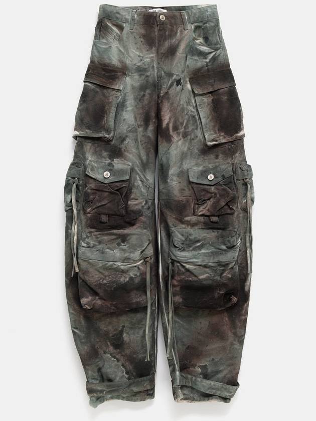 Fern Camouflage Canvas Long Pants - THE ATTICO - BALAAN 1