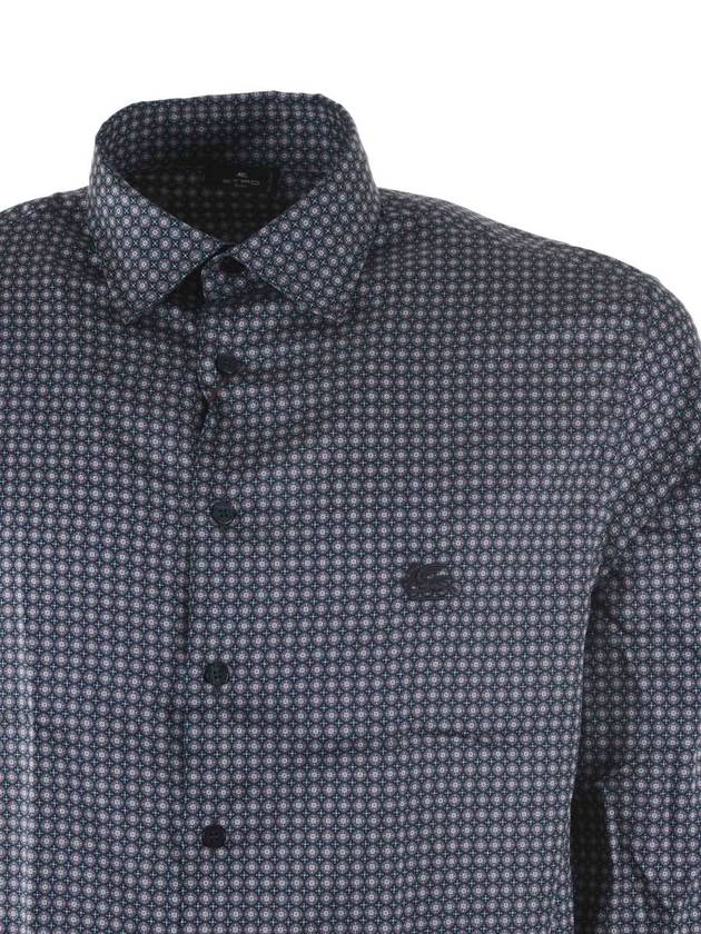 long sleeve shirt 1K5265754 200 GRIGIO SCURO BLU SCURO - ETRO - BALAAN 5