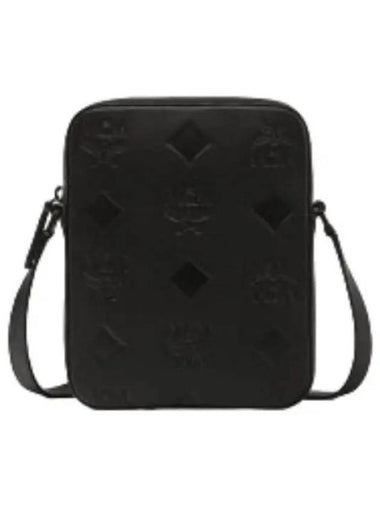 Maxi Monogram Leather Crossbody Bag - MCM - BALAAN 1