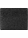 Gancini Pebble 3-Fold Card Wallet Black - SALVATORE FERRAGAMO - BALAAN 4