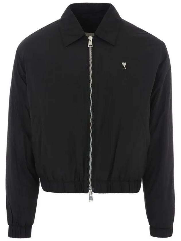 De Coeur Zip-Up Jacket Black - AMI - BALAAN 2