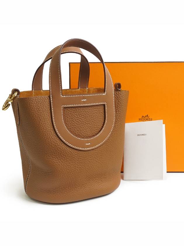 In The Loop 18 Bag Clemence Swift Gold Hardware Gold - HERMES - BALAAN 2