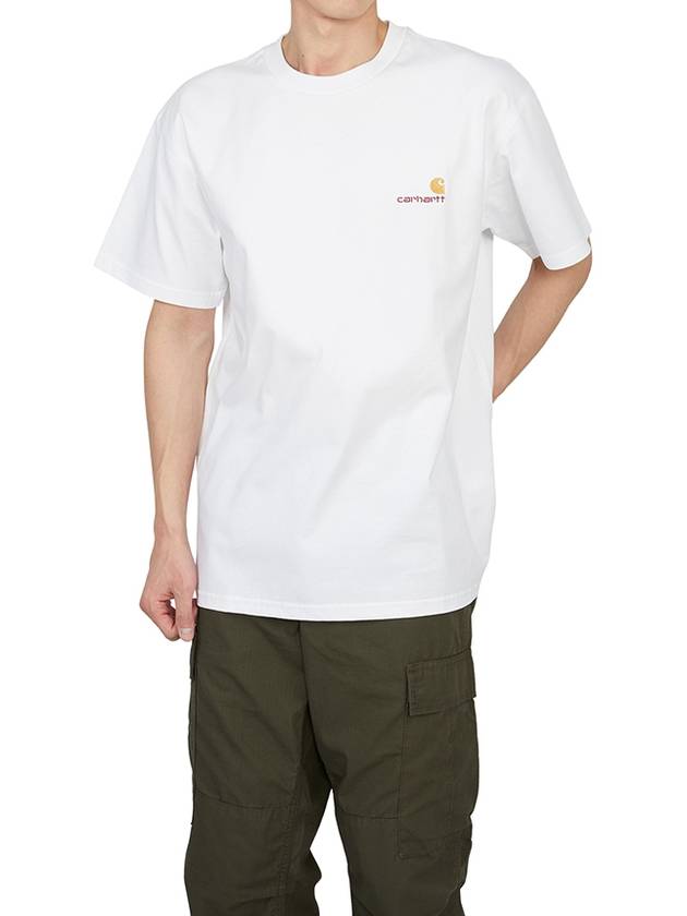 American Script Short Sleeve T-Shirt White - CARHARTT WIP - BALAAN 6