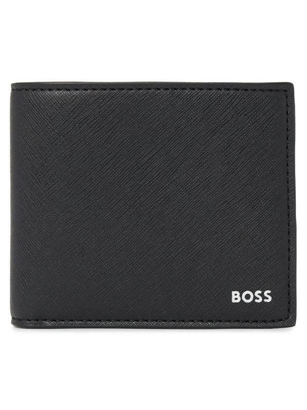 Metal Logo Half Wallet Black - HUGO BOSS - BALAAN 1