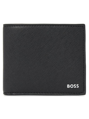 Metal Logo Half Wallet Black - HUGO BOSS - BALAAN 1