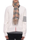 Check Cashmere Scarf Beige - BURBERRY - BALAAN 4