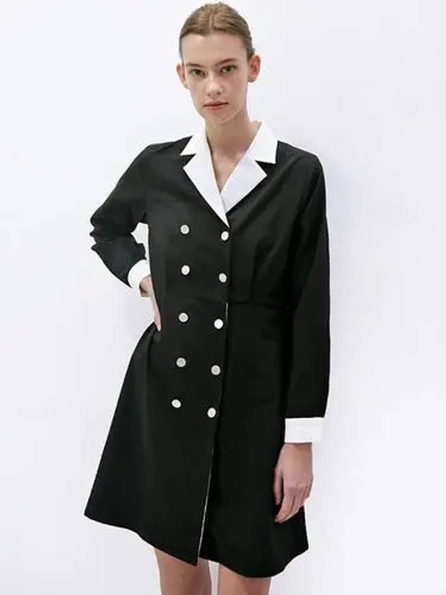 Collar Shirt Dress Black - DAMAGE MNEMONIC - BALAAN 2