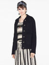 Ribbed Knit Wool Caro Jacket Navy - DIOR - BALAAN 4