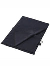 Gancini Jacquard Wool Silk Scarf Navy - SALVATORE FERRAGAMO - BALAAN 5