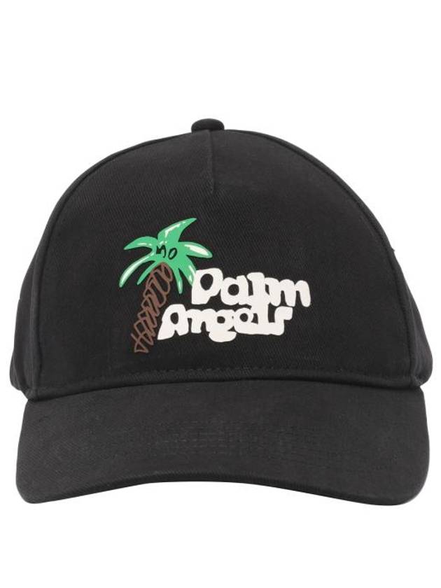 Sketchy Ball Cap Black - PALM ANGELS - BALAAN 2