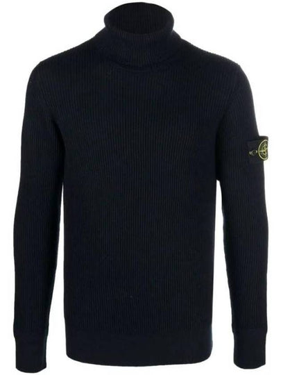 Wappen Patch Wool Turtleneck Green - STONE ISLAND - BALAAN 2