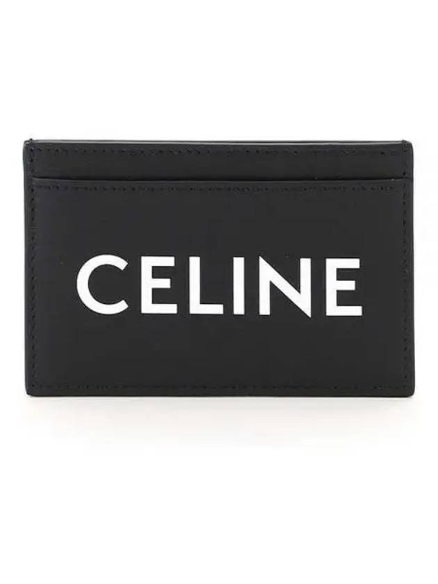 Lettering Logo Printing Card Wallet Black - CELINE - BALAAN 2