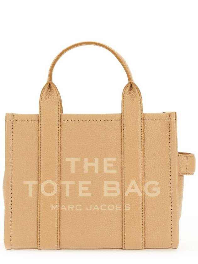 Small Leather Tote Bag Beige - MARC JACOBS - BALAAN 3