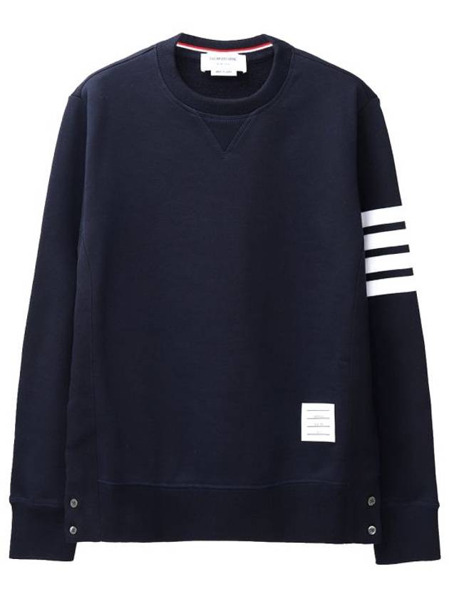 4 Bar Loopback Jersey Sweatshirt Navy - THOM BROWNE - BALAAN 2