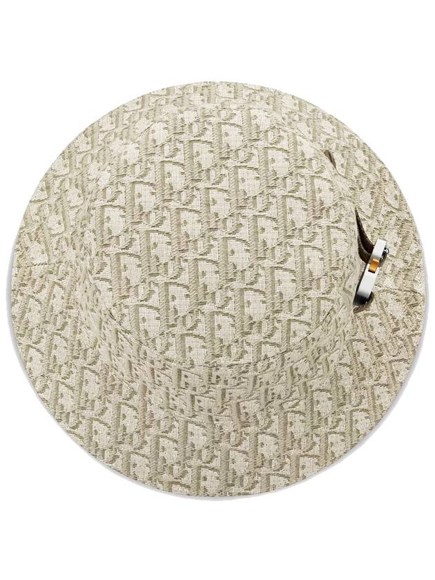 Oblig Technical Cotton Jacquard Bucket Hat Beige - DIOR - BALAAN 5