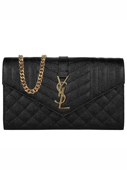 Cassandre Monogram Chain Cross Bag Black - SAINT LAURENT - BALAAN 2