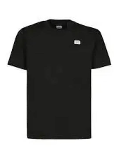 Logo Cotton Short Sleeve T-Shirt Black - CP COMPANY - BALAAN 2