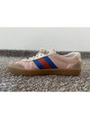 Bee Web Suede Leather Sneakers 7 5 521681 - GUCCI - BALAAN 7