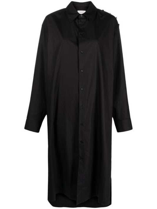 Women's Shirt Midi Dress Black - LEMAIRE - BALAAN 1