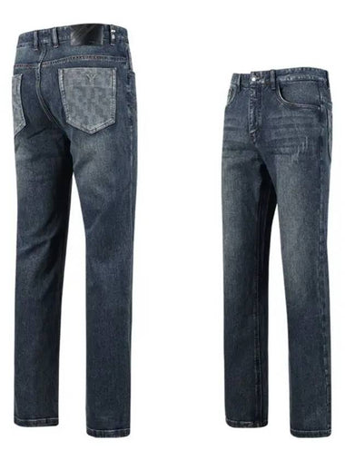 Damaged Washed Denim Span Jeans JB4S503 - LUX GOLF - BALAAN 1