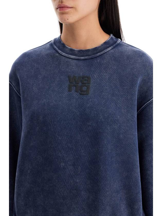 boxy crewneck sweat - ALEXANDER WANG - BALAAN 4