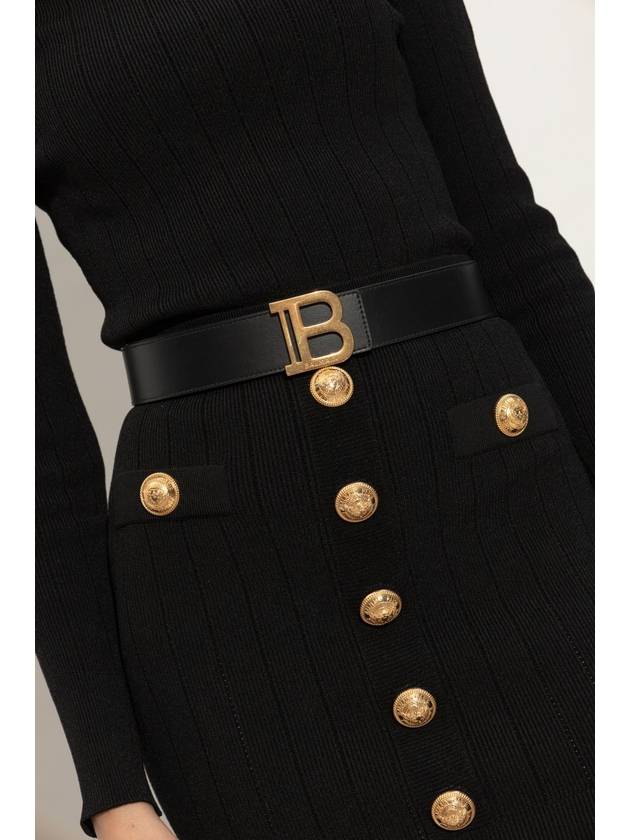 Balmain Leather Belt, Women's, Black - BALMAIN - BALAAN 2