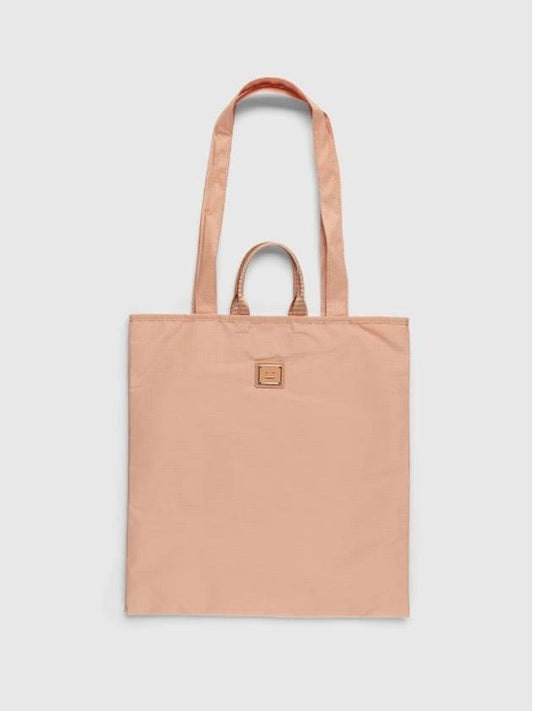 Metal Face Patch Tote Bag Shoulder Bag Peach - ACNE STUDIOS - BALAAN 1