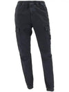 Men's Wappen Patch Straight Pants Black - STONE ISLAND - BALAAN 2