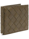 Intrecciato Money Clip Half Wallet Mud - BOTTEGA VENETA - BALAAN 4